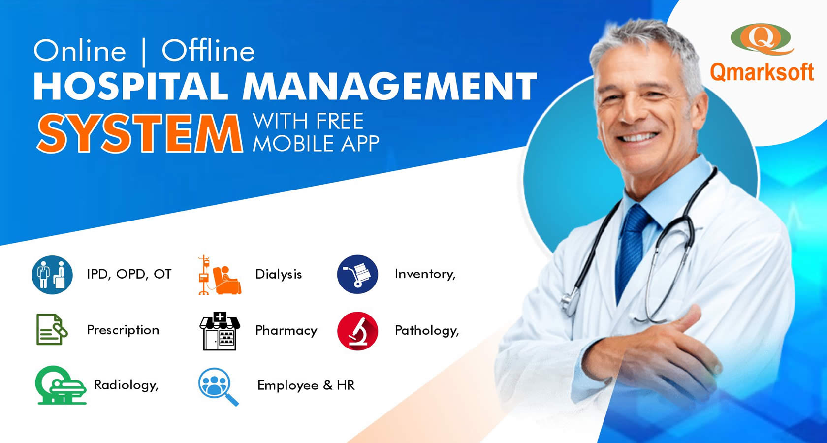 Hospital Management Software Online Offline Sync With Mobile APP